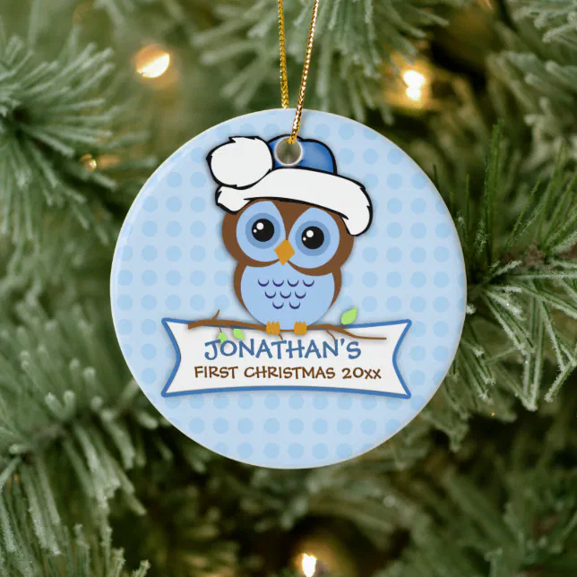 Baby's First Christmas Owl Ornament 