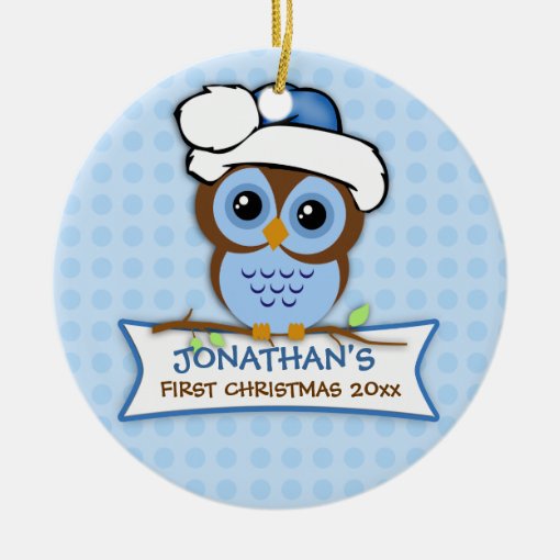 Baby's First Christmas Owl Ornament 