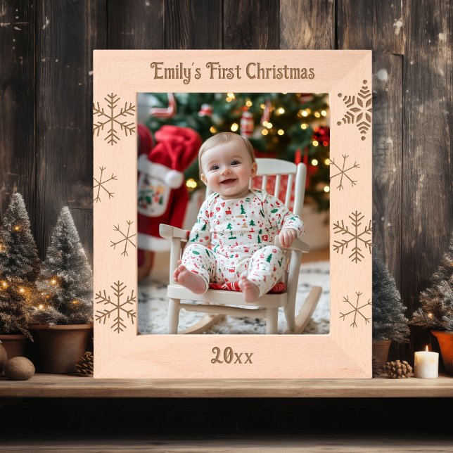 Baby's First Christmas Personalized Engraved Frames (Creator Uploaded)