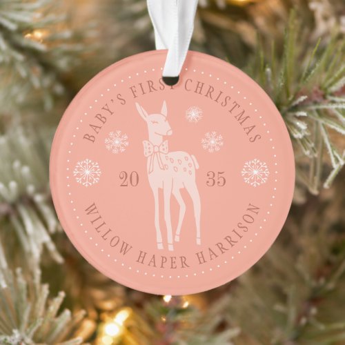 Babys First Christmas Personalized Keepsake Ornament