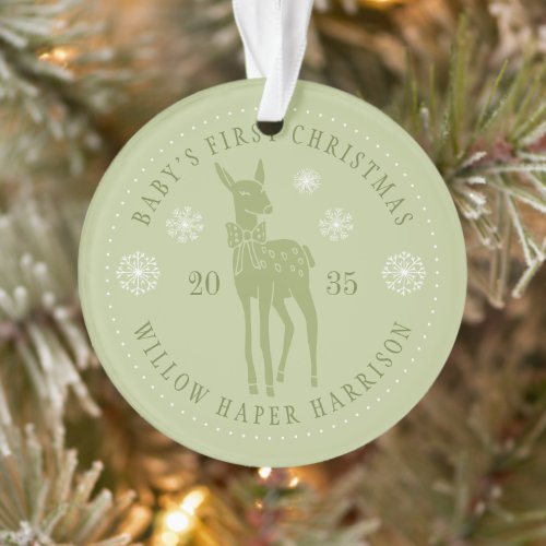 Babys First Christmas Personalized Keepsake Ornament