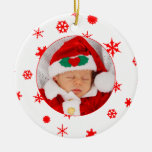 Baby&#39;s First Christmas Personalized Photo Ornament at Zazzle