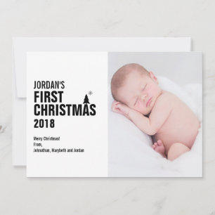 Baby's First Christmas Photo Card