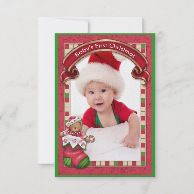 Baby's First Christmas Photo Card - SRF (Front)