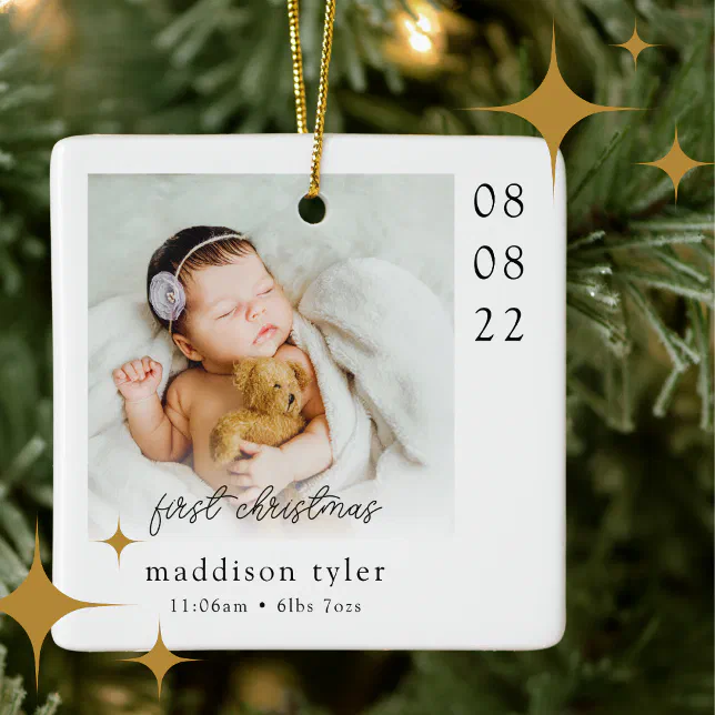 【さくら】 Baby's First Christmas Baby's First Christmas | Christmas Gift | Custom Ornament