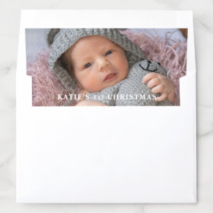 Baby's First Christmas Photo Envelope Liner