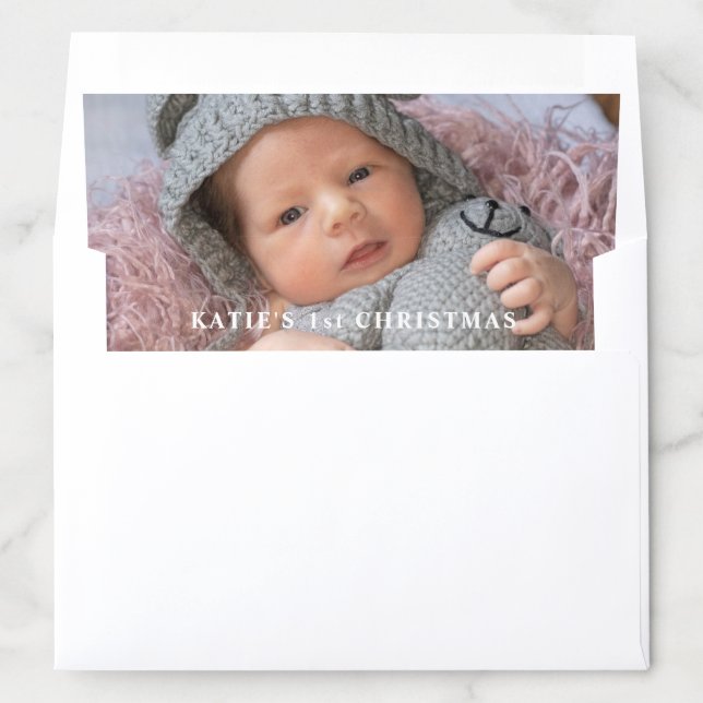 Baby's First Christmas Photo Envelope Liner (In Envelope)