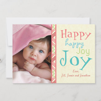 Baby's First Christmas Photo Holiday Card