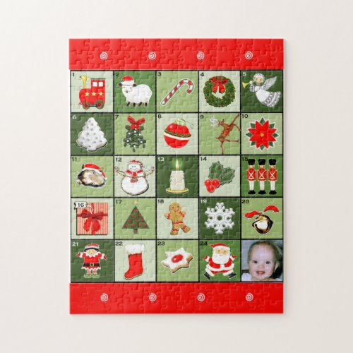 Babys First Christmas Photo Jigsaw Puzzle