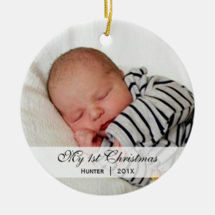Baby's First Christmas Photo Ornament