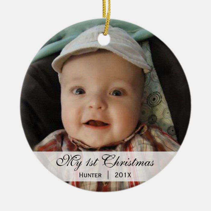 Baby's    First Christmas Photo Ornament