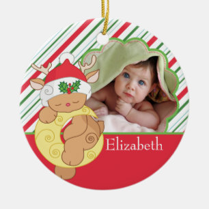 Baby's First Christmas Photo Ornament Deer