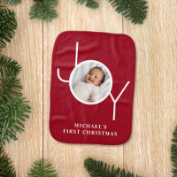 Baby's First Christmas Photo Red
