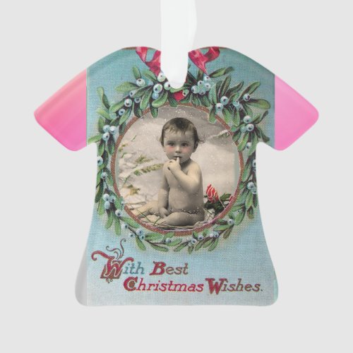 BABYS FIRST CHRISTMAS PHOTO TEMPLATE CERAMIC ORNA ORNAMENT