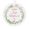 Baby's First Christmas Photo Wreath Red Text