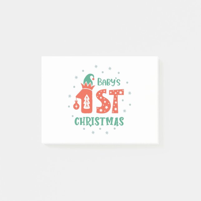 Baby's First Christmas  Post-it Notes (Front)