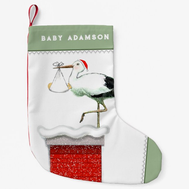 Baby's First Christmas Small Christmas Stocking (Front)