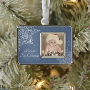 Baby's First Christmas Snowflake Christmas Ornament