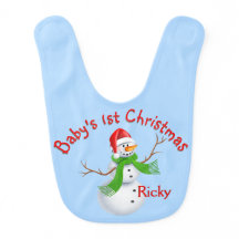 Baby's First Christmas Snowman Baby Boy