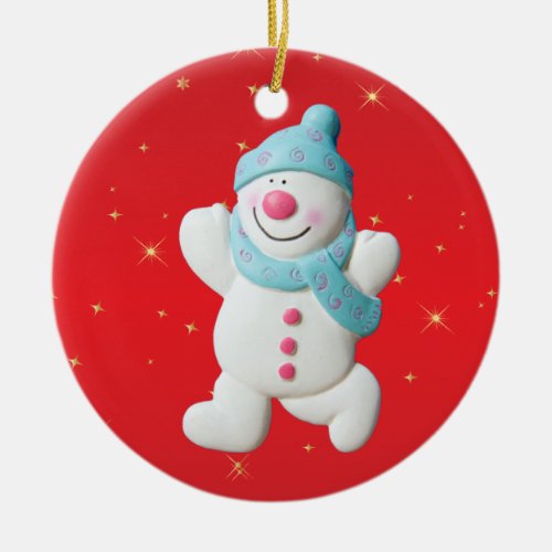 Babys first Christmas snowman tree ornament