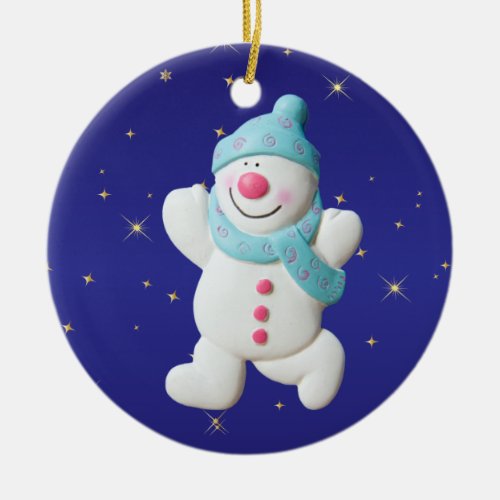 Babys first Christmas snowman tree ornament