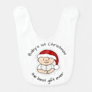Baby's First Christmas The Best Gift Ever Baby Bib