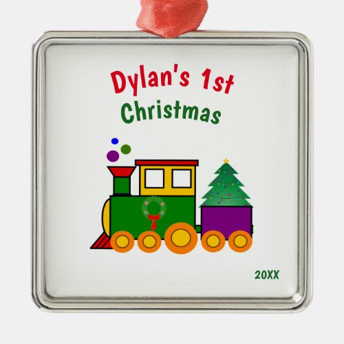 Babys First Christmas Train Ornament
