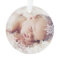 Baby's First Christmas White Silver Snowflakes