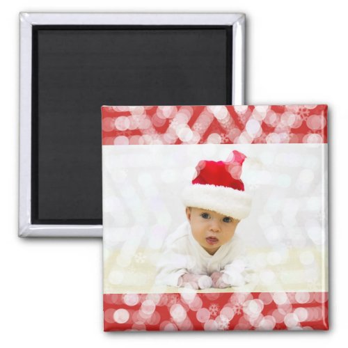Babys First Christmas with Photo Magnet