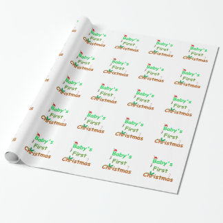 Baby's First Christmas Wrapping Paper