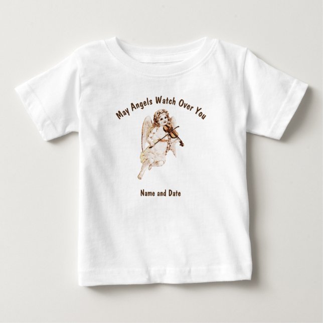 Baby's First Communion, Baptism, Godchild PHOTO Baby T-Shirt (Front)