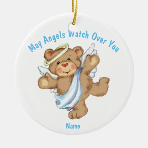 Babys First Communion Baptism Godchild PHOTO Ceramic Ornament