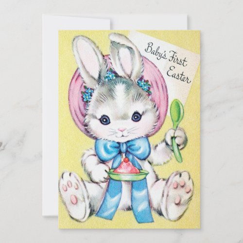 Babys First Easter add message card