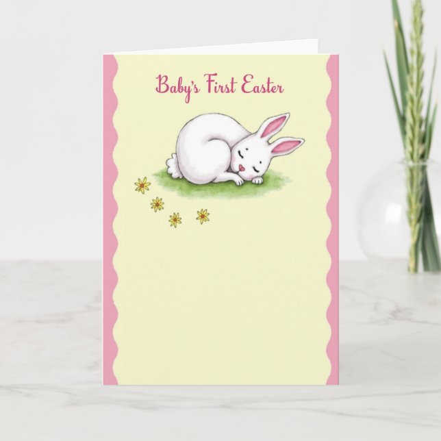 Babys First Easter Art Card (Front)