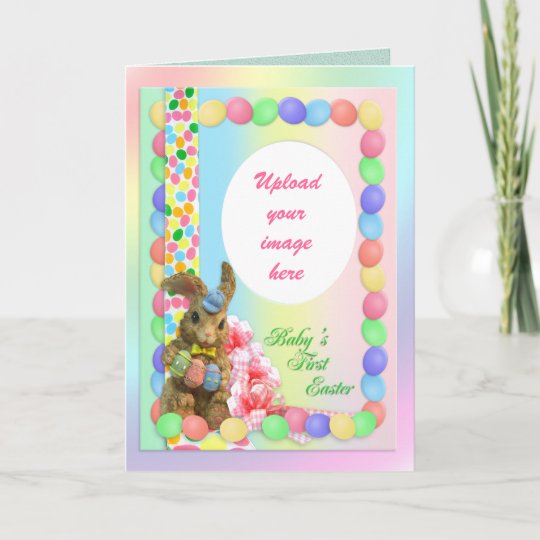 Baby's First Easter card with photo | Zazzle.com