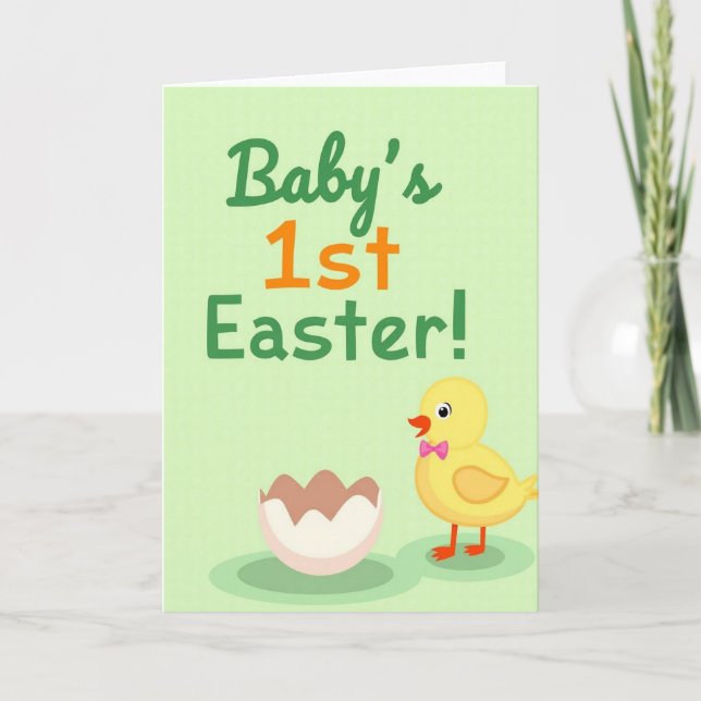 Babys First Easter Celebration Card (Front)