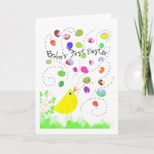 babys first easter copy holiday card