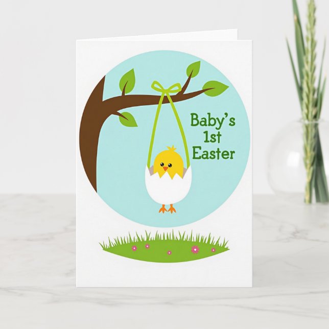 Babys First Easter Day Card (Front)
