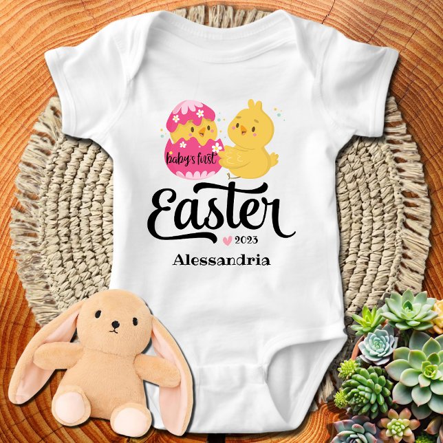 Baby's First Easter Personalized Baby Bodysuit (Creator Uploaded)