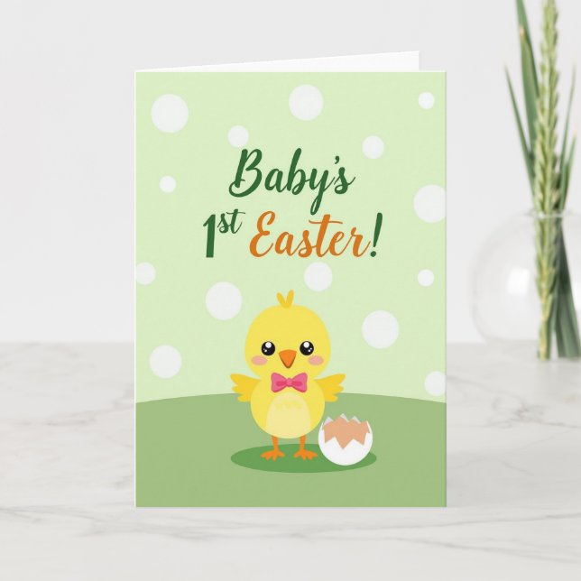 Babys First Easter Spring Card (Front)
