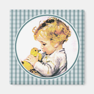 Baby's First Easter Vintage Baby Boy Magnet
