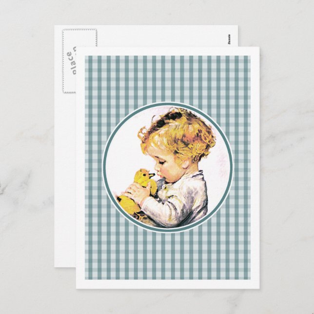 Baby's First Easter. Vintage Baby Postcards (Front/Back)