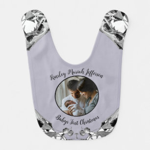  Baby's First Elegant Photo Baby Boy Baby Girl Bib