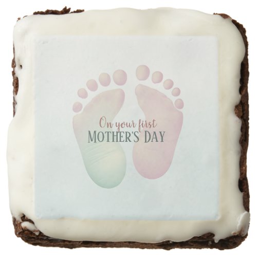 Babys First Footprints  Brownie