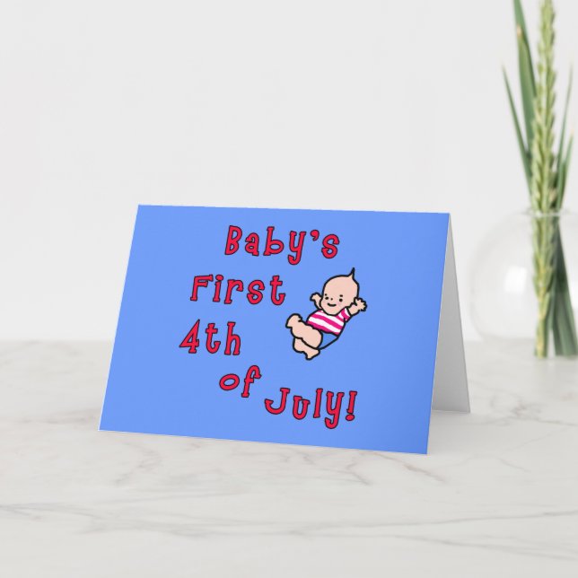 Baby's First Fourth of July Products Card (Front)