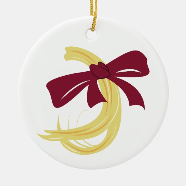 Baby's First Haircut Ceramic Ornament (Front)