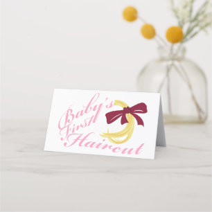 Baby's First Haircut Place Card