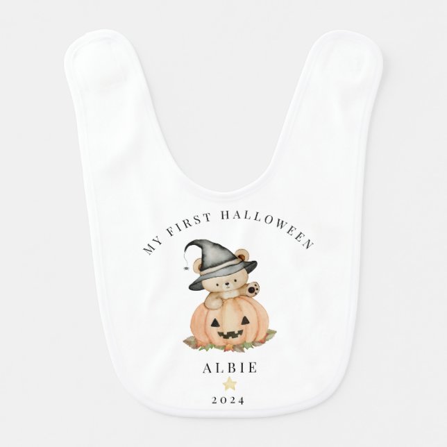 Baby's First Halloween Bib, My First Halloween Bib (Front)