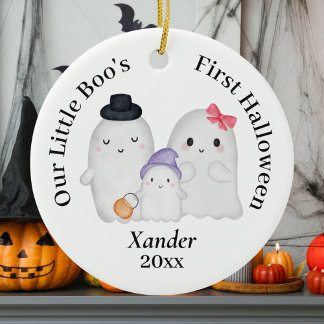 Baby's First Halloween Cute Ghost Ornament