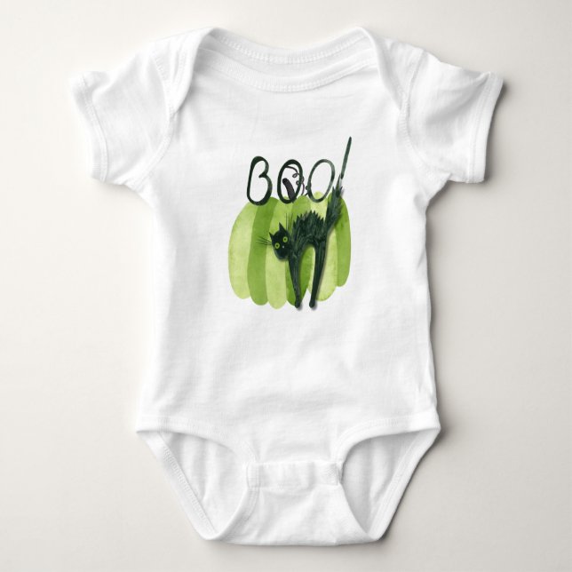 Baby's first Halloween fun costume.  Baby Bodysuit (Front)